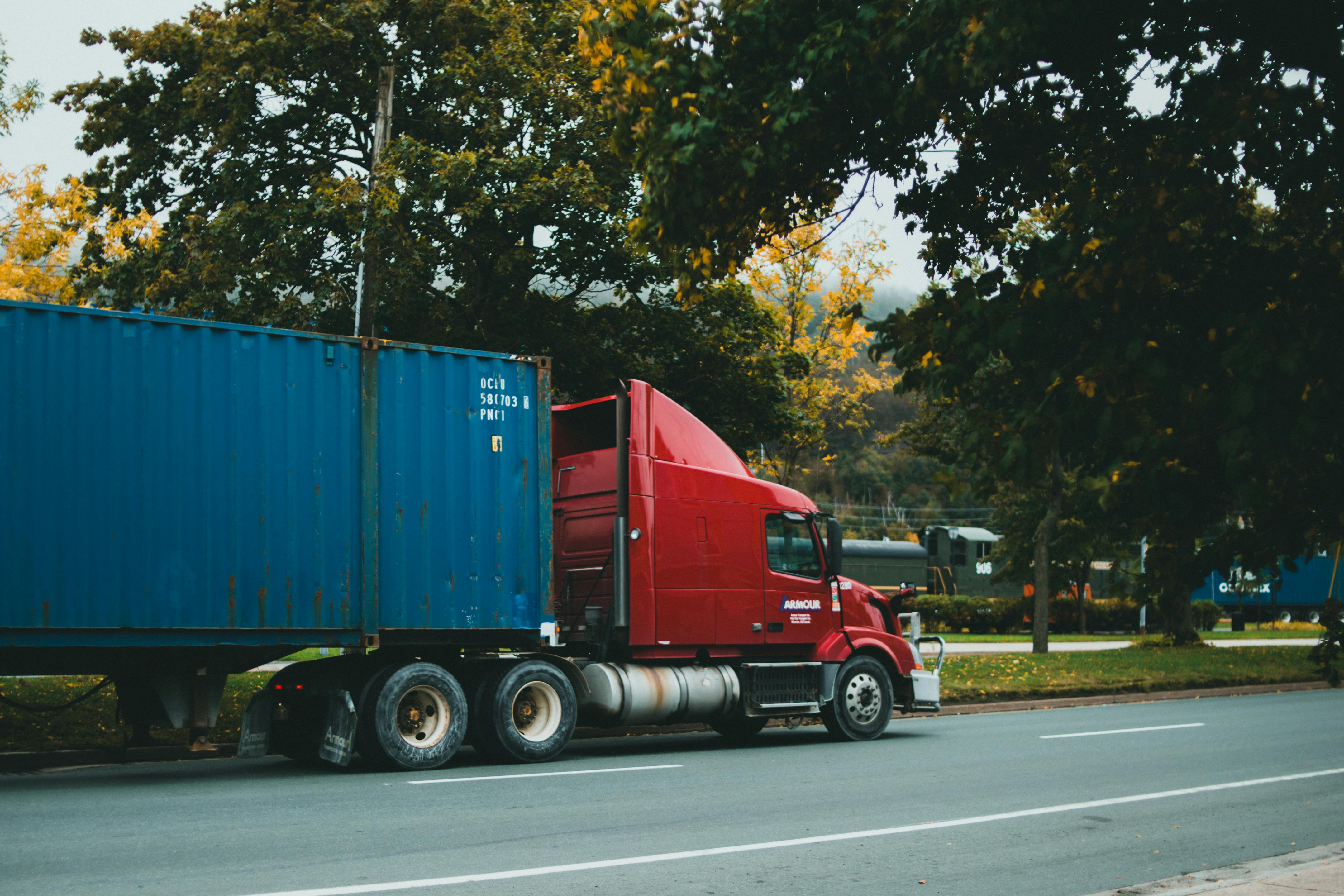 Delivery truck in city for regional deliveries